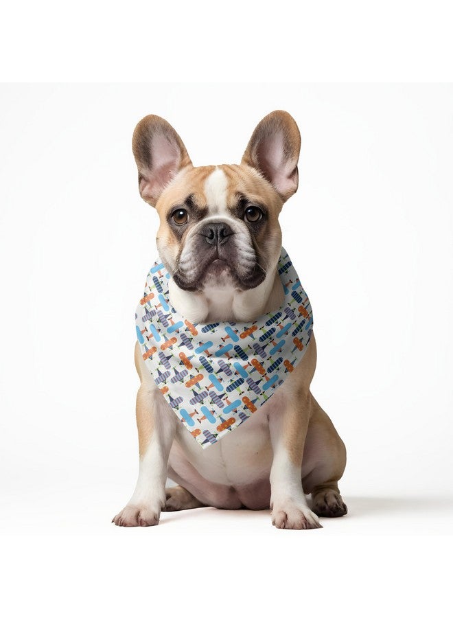 W Brings Airplane Dog Bandana/Scarf | This Stunning Gorgeous Design Dog Bandana Scarf Is Perfect Styling Accessory For Dogs Large, Medium & Small. - Image 4