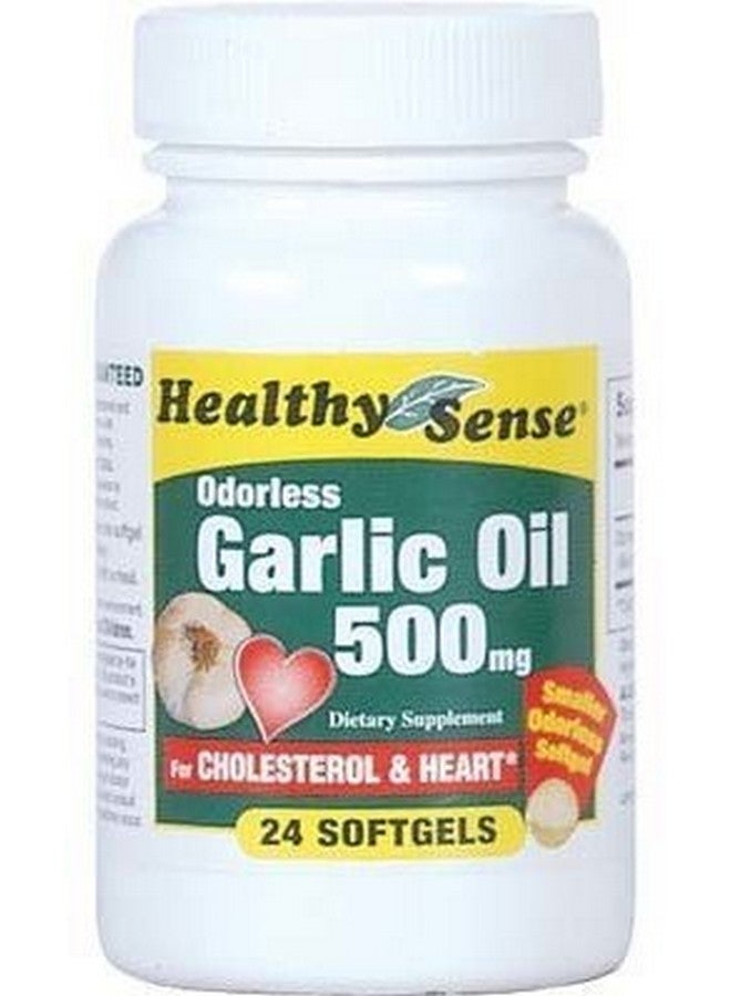 Mason Vitamins Healthy Sense Garlic Oil 500 mg 24 Softgels, 1 Ounce