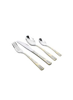 24 Piece Silverware Flatware Cutlery Set with Revolving Round Stand, Stainless Steel Includes 6 Knife, Fork, Spoon and Tea Spoon, Dinner Mirror Polished, Dishwasher Safe - pzsku/Z9A5B97B02B25A8FC9A9BZ/45/_/1691728577/073c1176-a42b-4784-b74d-caa8139e7a51