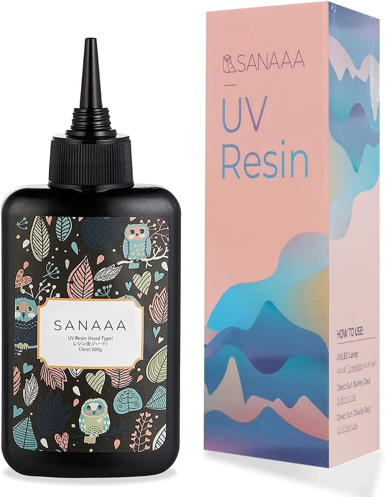 SANAAA UV Resin Clear Hard Type 100g Transparent UV Curing Ultraviolet, Solar Cure Sunlight Activated Resin for DIY Jewelry Making - Image 1