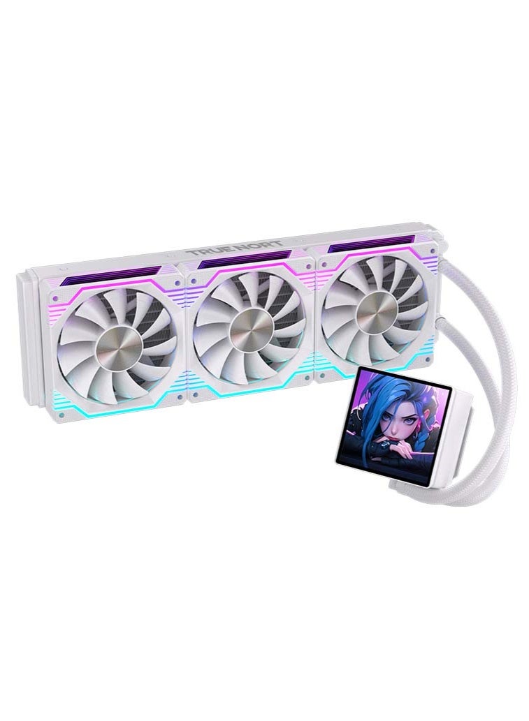 Truenort 360D ARGB Liquid CPU Cooler – High-Efficiency 360mm Radiator AIO Water Cooling System with Triple 120mm ARGB Fans, 295-300W TDP Support, Hydraulic Bearing, 2600RPM Pump, Low Noise Operation, 5V ARGB + PWM, Compatible with Intel & AMD Sockets White - Image 4