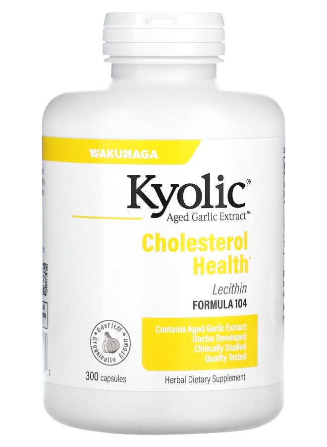 kyolic Aged Garlic Extract™ with Lecithin Cholesterol Formula 104 300 Capsules