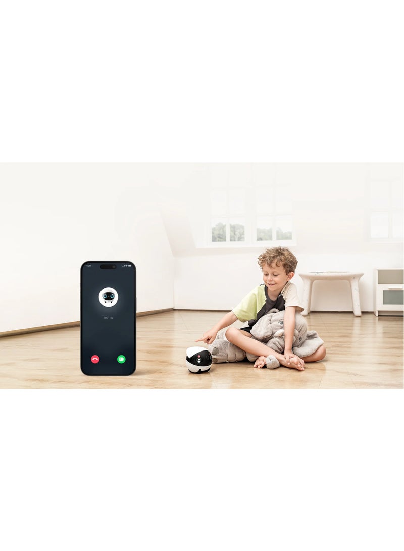 Enabot EBO Air 2S FamilyBot AI Home Security & Pet Companion Robot with 2.5K Camera, Auto Recharge, Night Vision, Two-Way Audio, 256GB Storage Support - Image 2