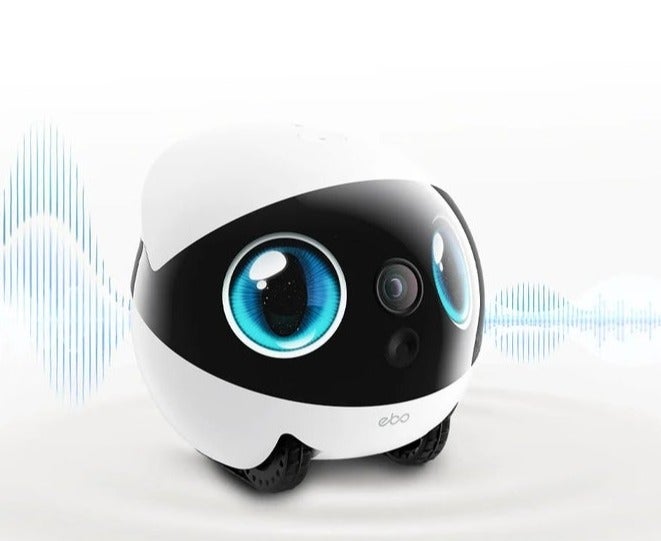 Enabot EBO Air 2S FamilyBot AI Home Security & Pet Companion Robot with 2.5K Camera, Auto Recharge, Night Vision, Two-Way Audio, 256GB Storage Support - Image 1