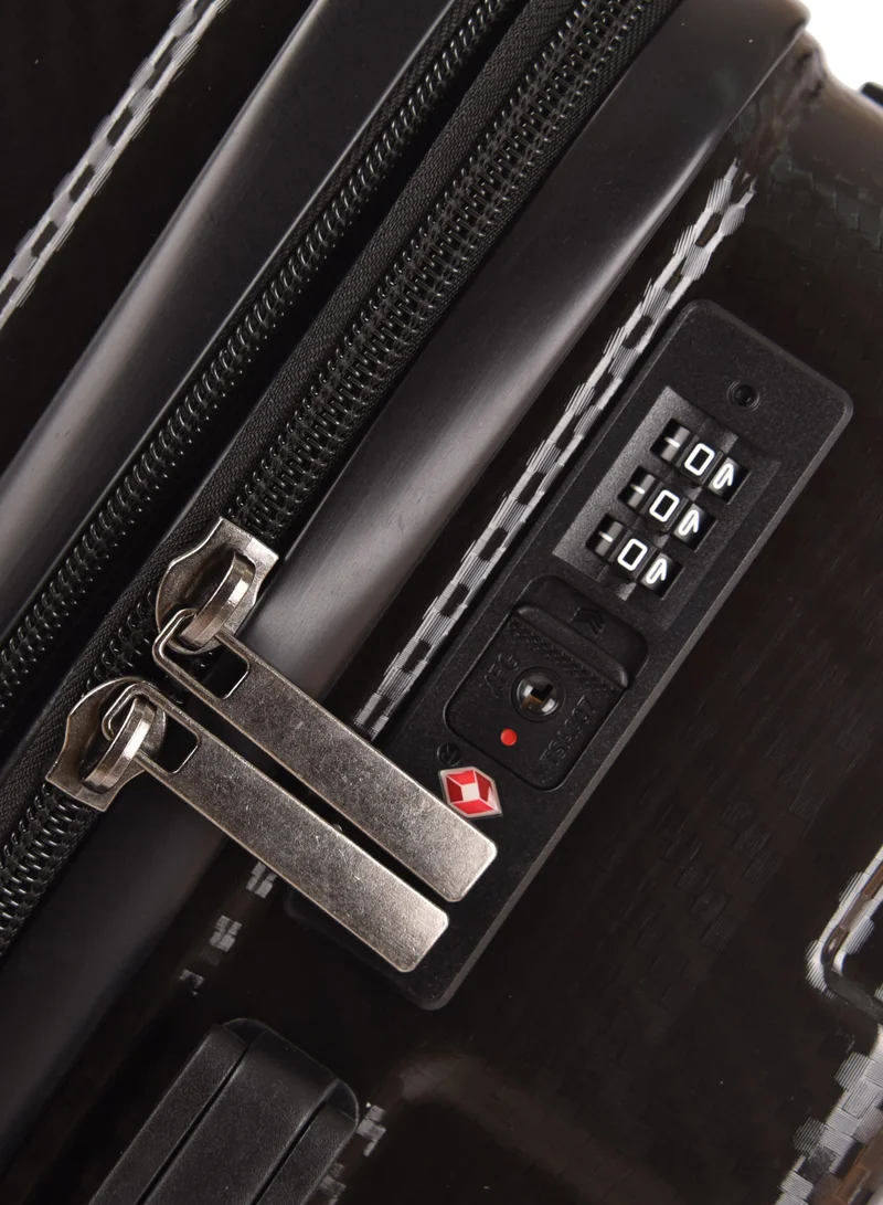 Track Track ABS+PC Material, Carry On Cabin Luggage, Strong and Durable Travel Trolley Bag with 20% Expandable, TSA Lock and 4 Double Wheels, 20 Inch, 1181-20