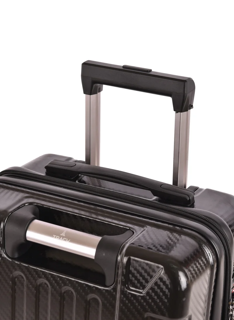 Track Track ABS+PC Material, Carry On Cabin Luggage, Strong and Durable Travel Trolley Bag with 20% Expandable, TSA Lock and 4 Double Wheels, 20 Inch, 1181-20