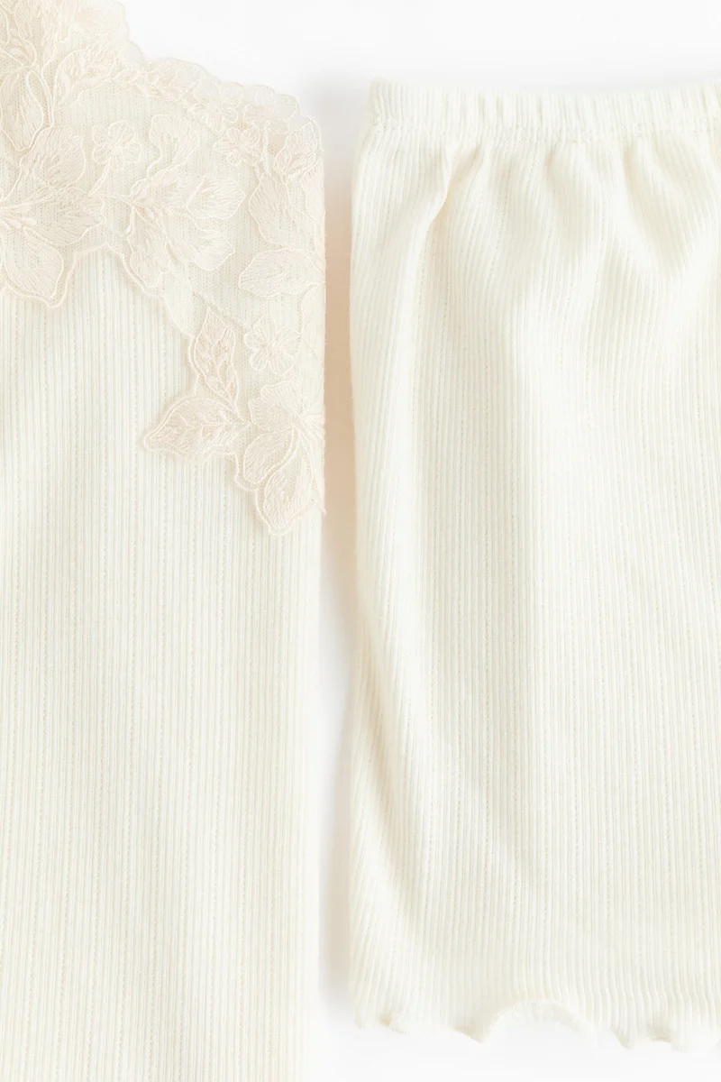 H&M  Ribbed jersey pyjamas for Women | Best Price UAE