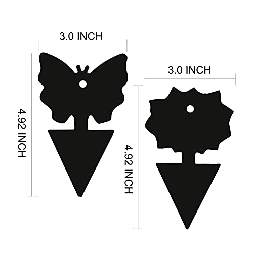 USKICH Sticky Trap Fruit Fly and Gnat Trap Sticky Bug Traps Fungus Traps for Indoor/Outdoor Insect Catcher for White Flies,Mosquitoes,Fungus Gnats,Lying Insects (24 Pcs Black) - Image 2