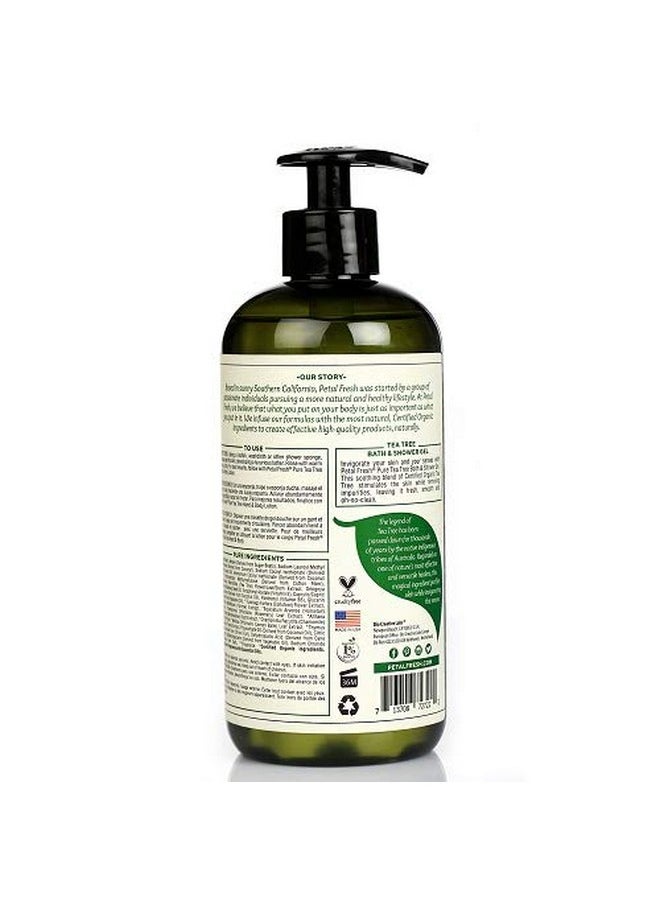 Petal fresh - Pure Tea Tree + Grape Seed & Olive Oil Bath Shower Gel 475Ml | Paraben & Sulfate Free - Image 1