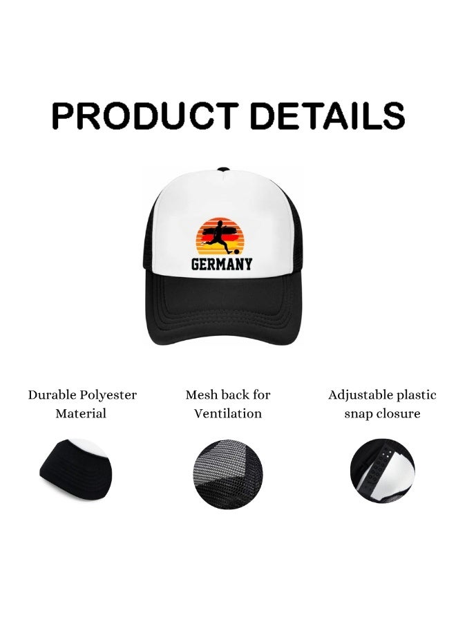 PRINTSHOP4ME Germany Football Kids Combo Set | Pack of 3 | Cap, Hand Flag, Silicone Wristband | Sports Match Wear for Boys and Girls - Image 4