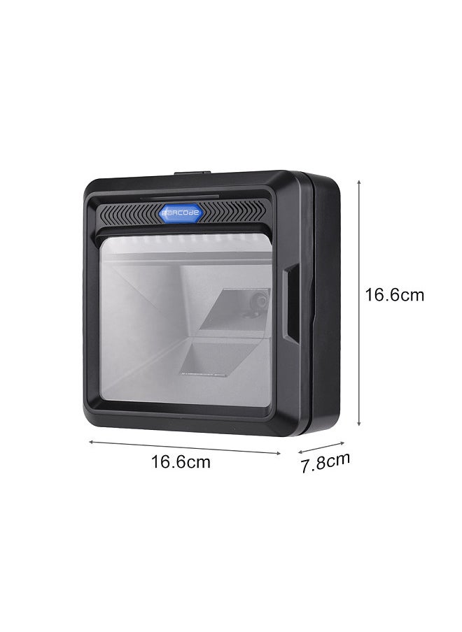 Generic - High Speed Barcode Scanner 1D 2D QR Code Bardcode Reader Accurate Code Scanning USB Interface Automatic Barcode Scanner for Supermarket Warehouse - Image 1