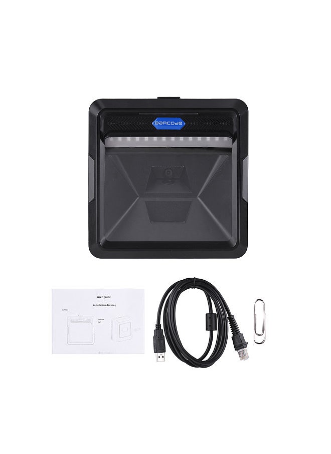 Generic - High Speed Barcode Scanner 1D 2D QR Code Bardcode Reader Accurate Code Scanning USB Interface Automatic Barcode Scanner for Supermarket Warehouse - Image 1
