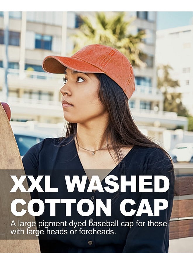 Zylioo - Oversized Denim Baseball Caps,Big Size Dad Hats For Large Heads,Comfy Garden Caps For Big Head - Image 1