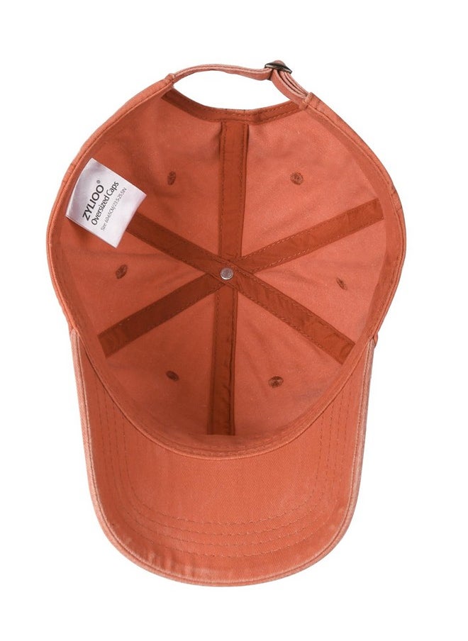 Zylioo - Oversized Denim Baseball Caps,Big Size Dad Hats For Large Heads,Comfy Garden Caps For Big Head - Image 1