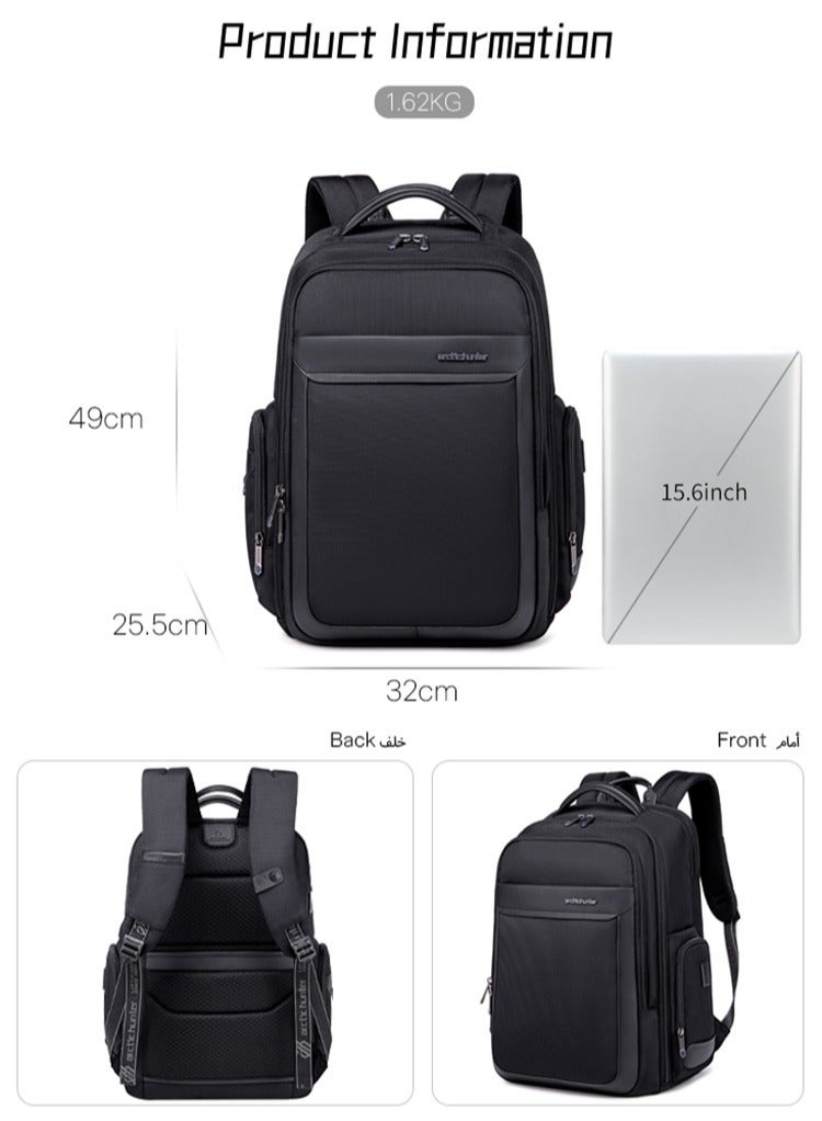 ARCTIC HUNTER Business Travel Laptop Bag, Durable Backpack with Laptop Compartment, College School Computer Bag for Men  - Image 3