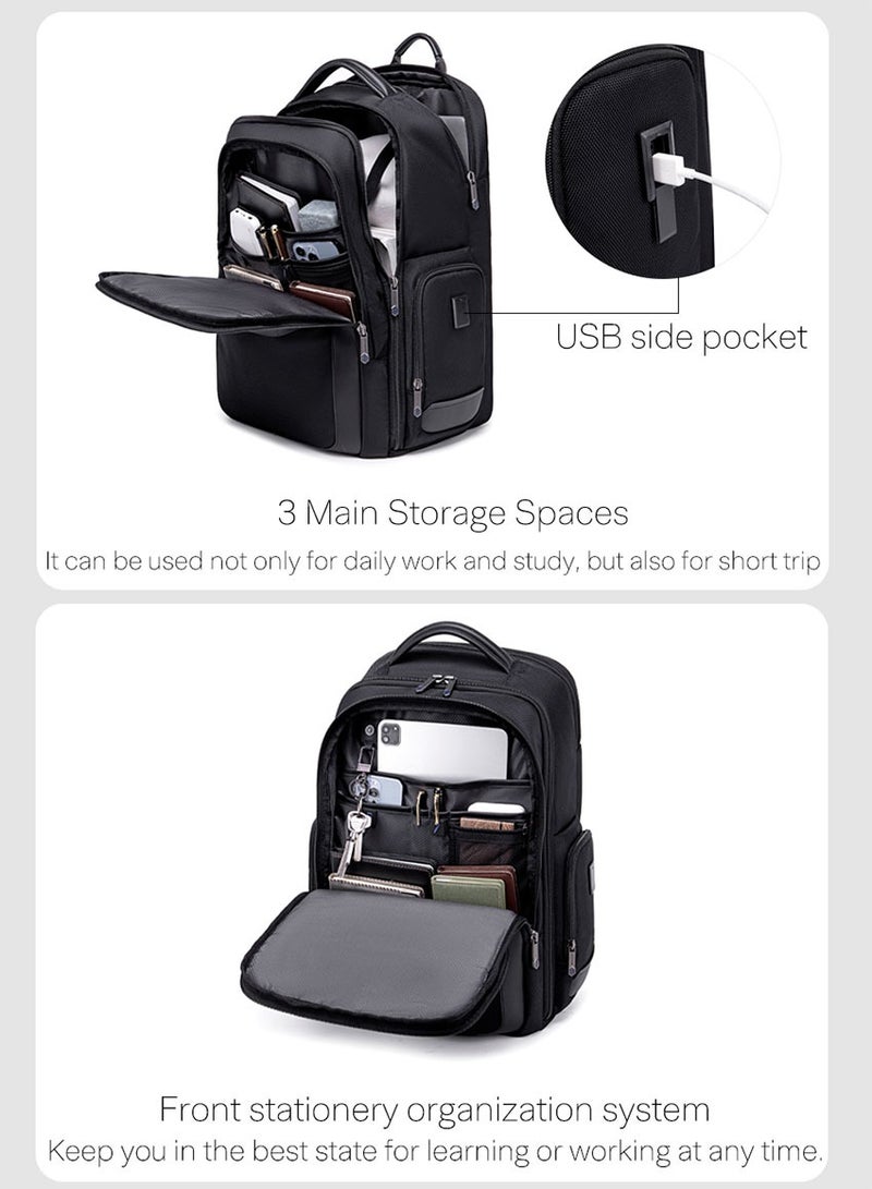 ARCTIC HUNTER Business Travel Laptop Bag, Durable Backpack with Laptop Compartment, College School Computer Bag for Men  - Image 4