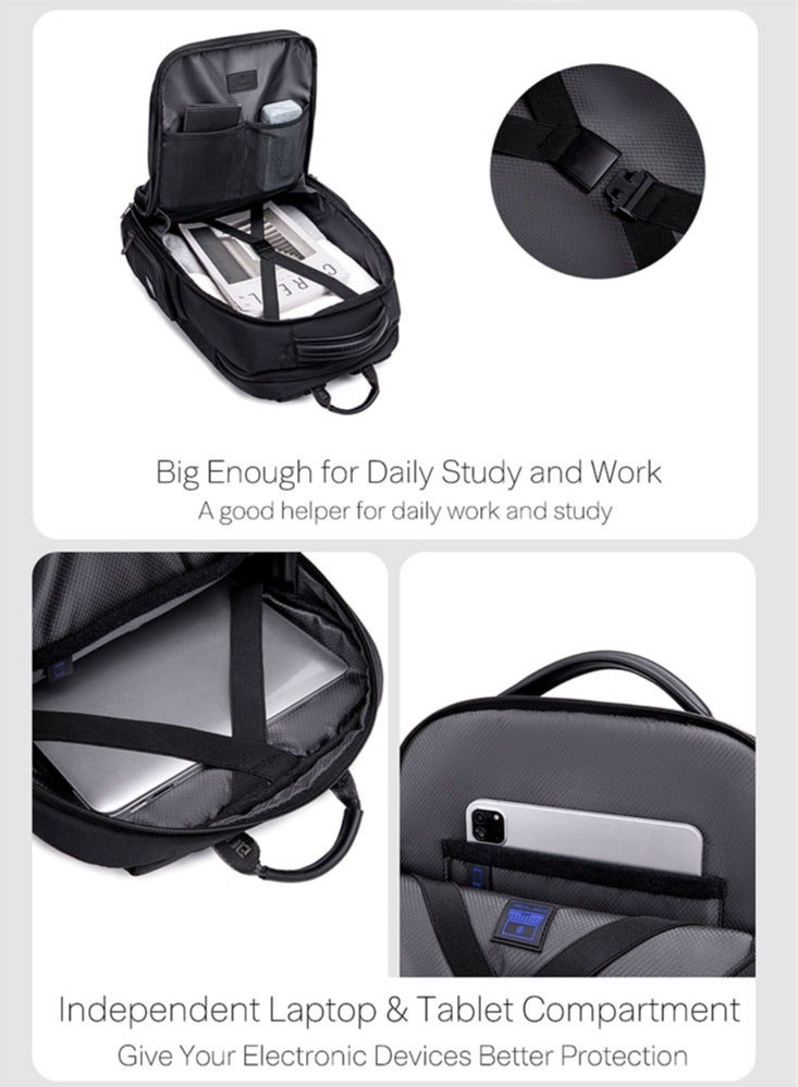 ARCTIC HUNTER Business Travel Laptop Bag, Durable Backpack with Laptop Compartment, College School Computer Bag for Men  - Image 5
