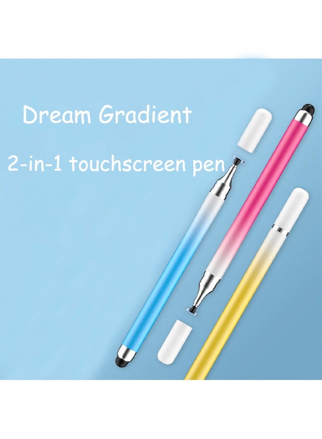 3Pcs 2 in 1 Stylus Pens for Touch Screens High Sensitivity Precision Capacitive Stylus Pencil Double Headed Stylus for Apple iPad iPhone Tablets Samsung Galaxy All Universal Touchscreen Devices - Image 3