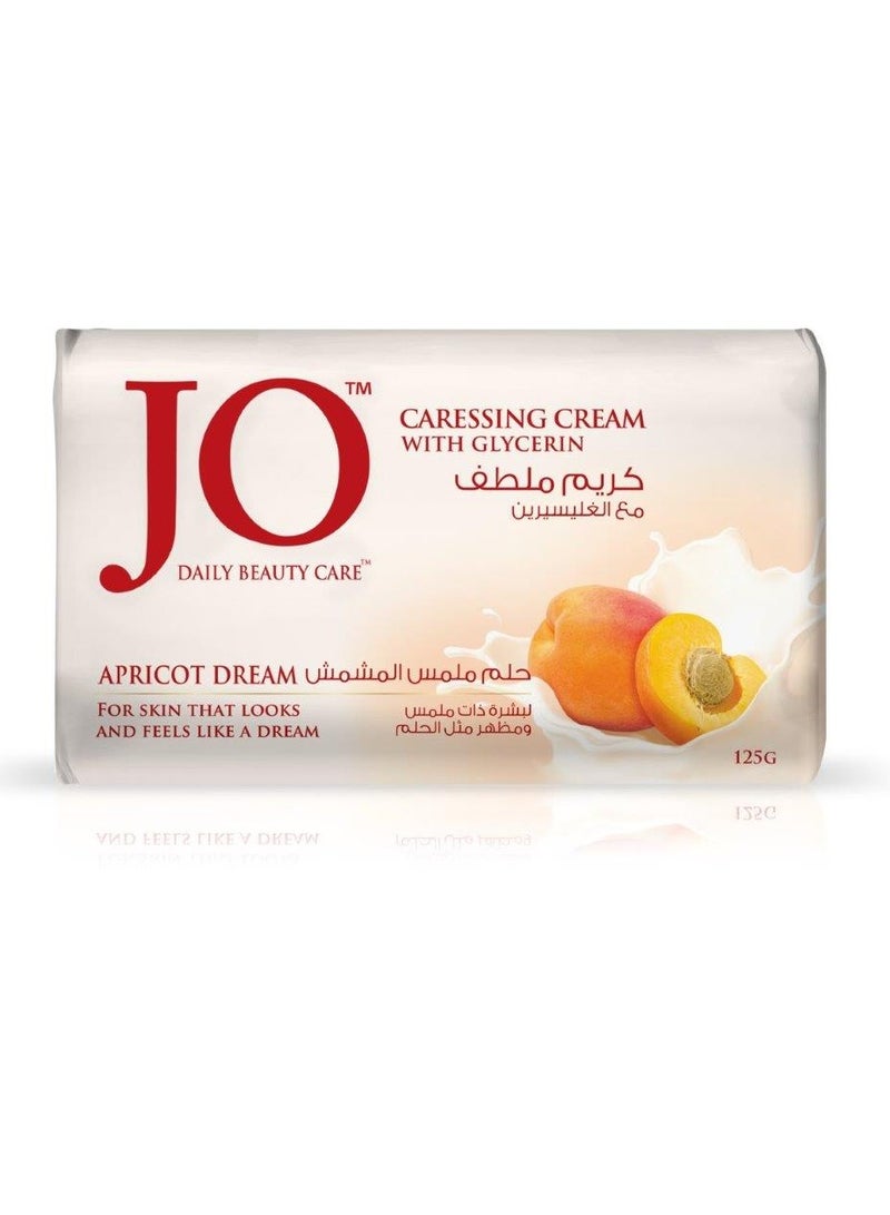 Jo Apricot Dream Soap, Pack of 6- 125 grams - Image 1