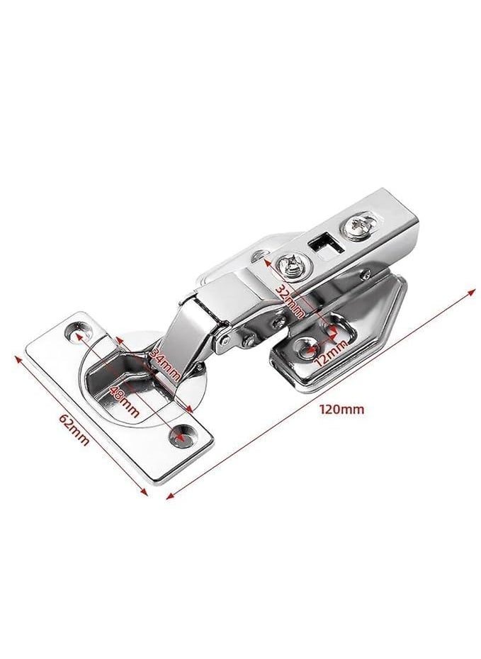 KERFORA KERFORA AutoClose Stainless Steel Hinges for Full Overlay Wardrobe Almira Cupboard Kitchen and Home Cabinet Hinges 2  - Image 2