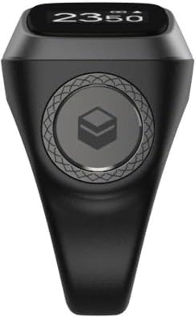 خاتم ذكي أسود رمادي تسبيح زكري ، مسلم تسبيح كاونتر إشعار تذكير الصلاة التكنولوجيا الجديدة - Image 4