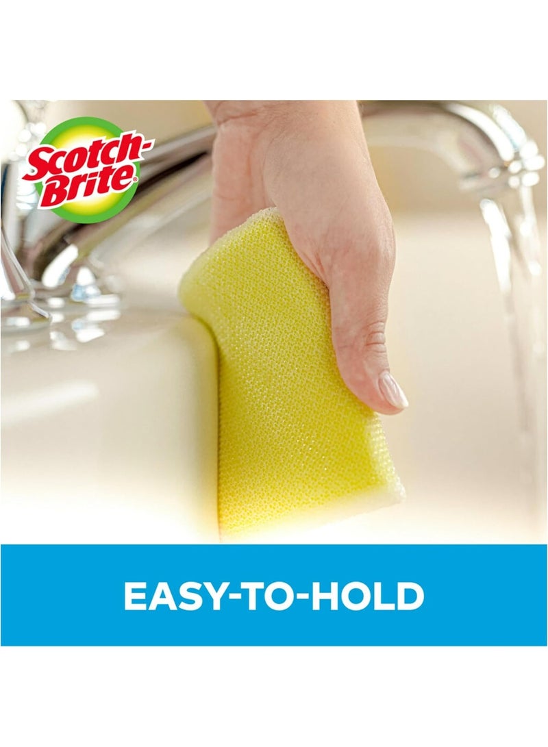 Scotch Brite Scotch-Brite Dobie Pads, Dobie Sponge for All Purpose Cleaning of Kitchen, Bathroom, and Household, Non Scratch Dobie Cleaning Pads Safe for Non-Stick Cookware, 12 Dobie Pads - Image 3