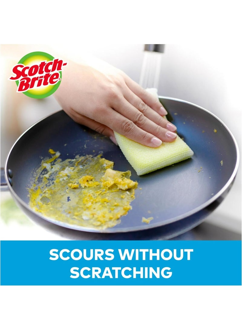 Scotch Brite Scotch-Brite Dobie Pads, Dobie Sponge for All Purpose Cleaning of Kitchen, Bathroom, and Household, Non Scratch Dobie Cleaning Pads Safe for Non-Stick Cookware, 12 Dobie Pads - Image 4