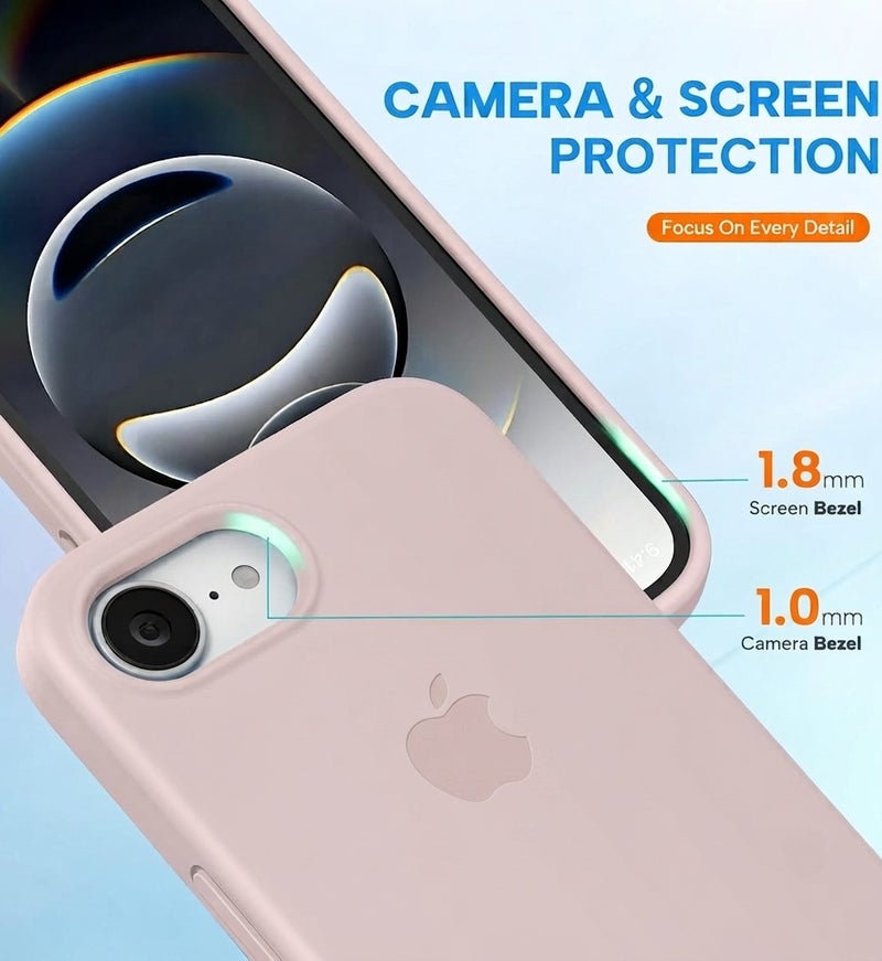 iPhone 17e Case 6.1’’ Soft Anti-Scratch Microfiber Lining Cover For iPhone 17e Slim Silicone Shockproof Protective Phone Case for iPhone 17e  6.1-inch - Image 4