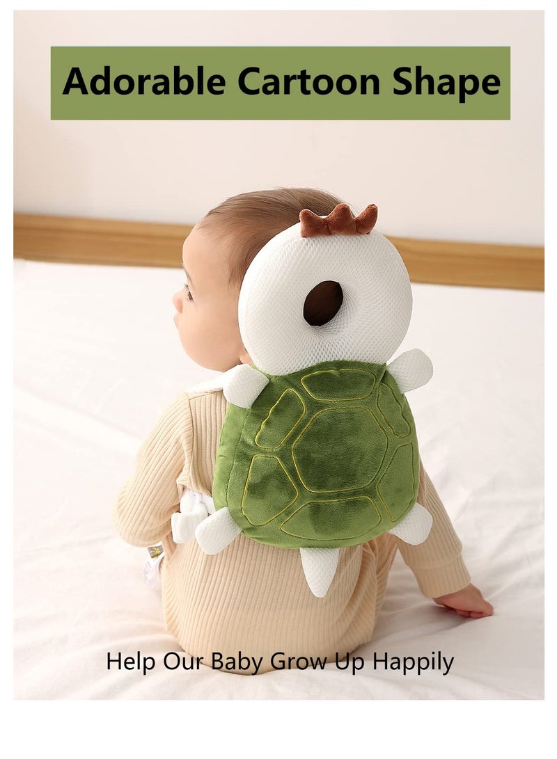 1 pcs Toddler Baby Head Protection Cushion Backpack Wear (Turtle) - Image 4