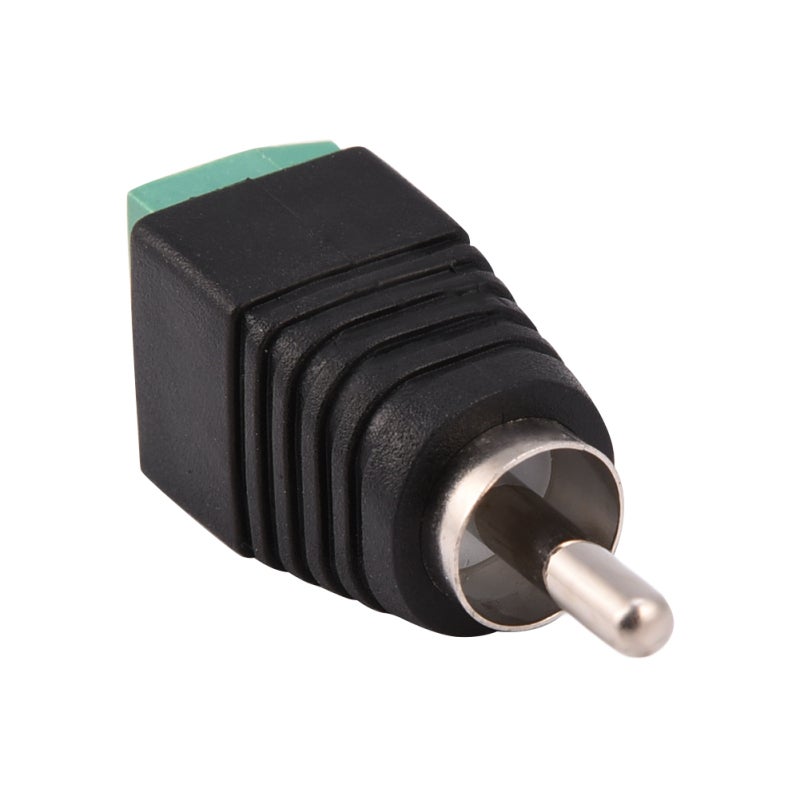 RCA Male Plug 2-In-1 Adapter: Easy To Use - Reliable Connection AV Screw Terminal For Camera Installation, Power Cabling Monitoring Application - Image 4