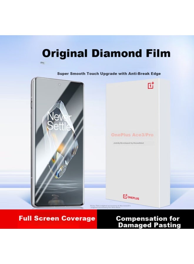 Koolife Tempered Glass Screen Protector For Oneplus Ace3/Ace3Pro, Full Coverage Curved Screen Protector, Ultra Thin High Definition Anti-Dust Anti-Fingerprint Screen Protector - Image 1