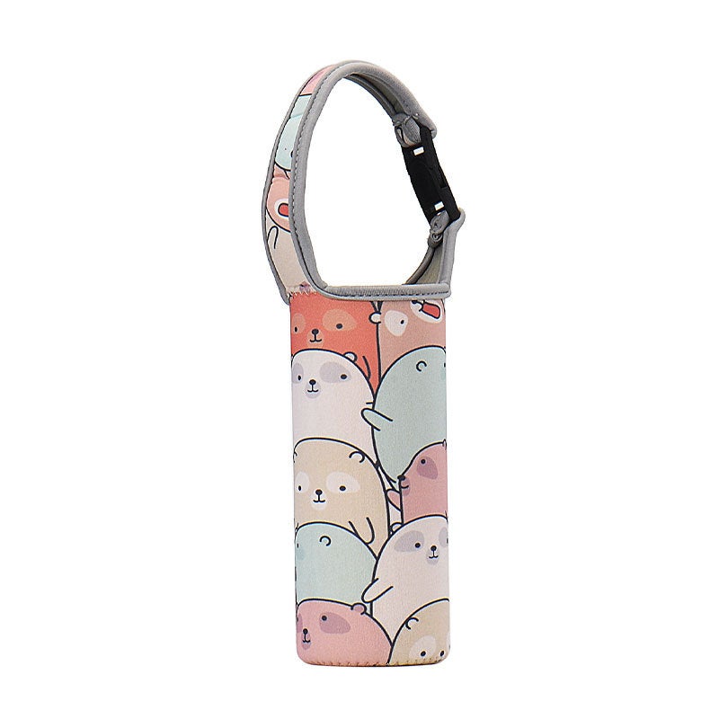Insulated Cartoon Cup Sleeve Neoprene Simple Design Corner 