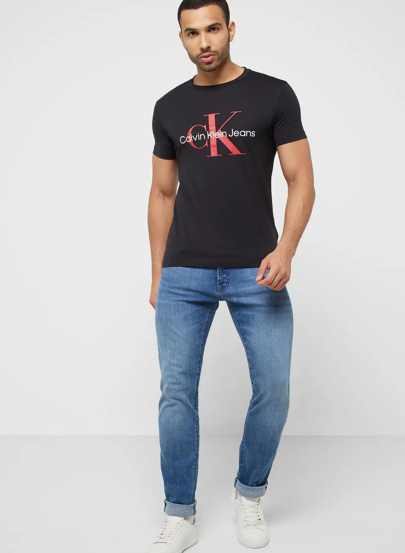Calvin Klein Jeans Logo Crew Neck T-Shirt
