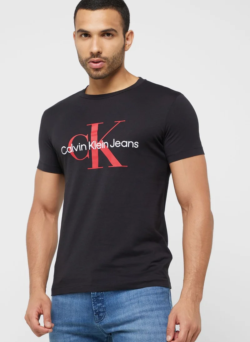 Calvin Klein Jeans Logo Crew Neck T-Shirt