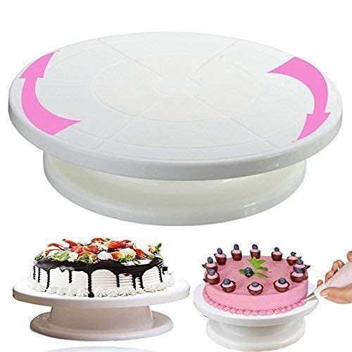 REDUCK Cake Stand Cake Tools Round Easy Rotate Turntable Revolving Plastic - Image 1