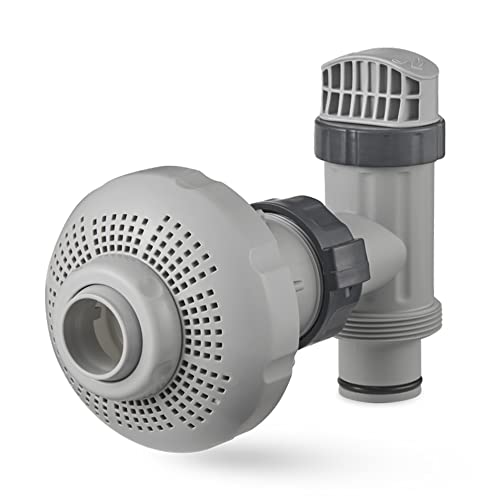 Intex 26005E Above Ground Swimming Pool Inlet Air Water Jet Part Kit with Plunger Valve, Strainer Connector, Jet Nozzle, Strainer Grid & More - Image 5