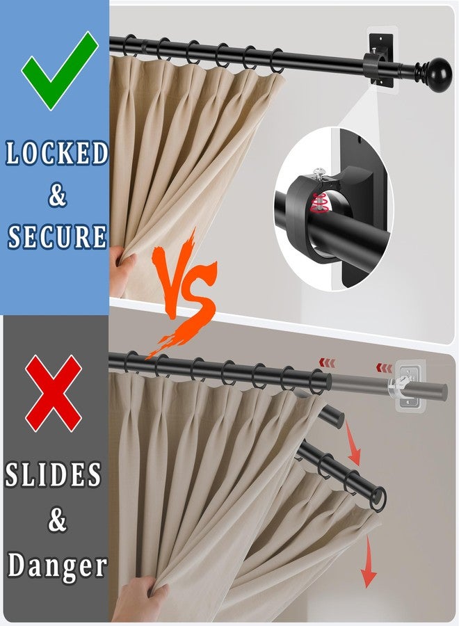 Tidisort 1 Inch Diameter Adhesive Adjustable Curtain Rod No Drilling for Windows 27 to 56",Renter Friendly No Drill Rod with Stick on Bracket, Easy Install No Screw Screwless Apartment Cortineros Para Ventanas - Image 4