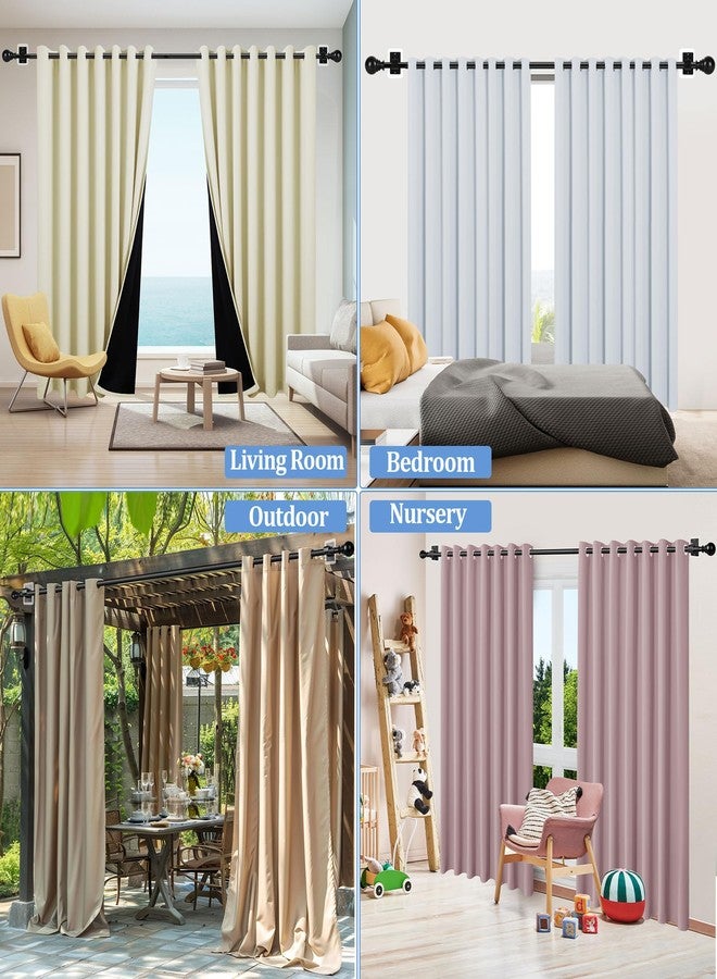 Tidisort 1 Inch Diameter Adhesive Adjustable Curtain Rod No Drilling for Windows 27 to 56",Renter Friendly No Drill Rod with Stick on Bracket, Easy Install No Screw Screwless Apartment Cortineros Para Ventanas - Image 5