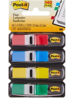 Post It 1 Pack Assorted Colors Flags 1/2" Dispenser 11.9 Mm X 43.2 Mm  - Image 1