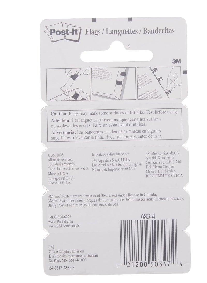 Post It 1 Pack Assorted Colors Flags 1/2" Dispenser 11.9 Mm X 43.2 Mm - Image 4