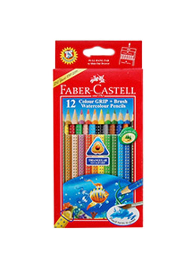 FABER-CASTELL Set Of 12 Long Water Colors, Carton Box