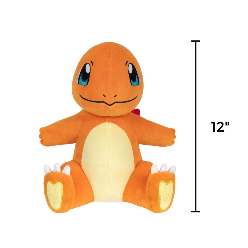 Jazwares Pokemon Charmander Plush - 12-Inch Soft Plush with Authentic Details - Image 3
