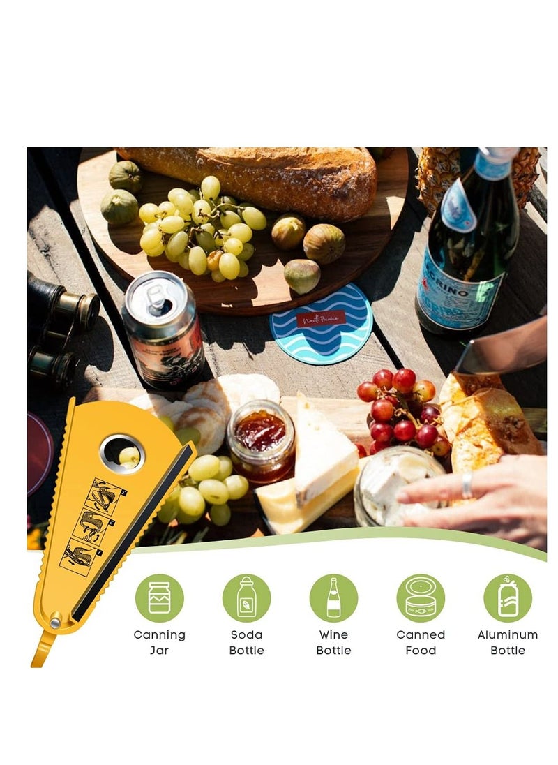 Excefore - Jar Opener for Weak Hands Jar Opener for Seniors with Arthritis 6-in-1 Multi-Functional Jar Opener Gripper Bottle Opener for Arthritic Hands - Image 1