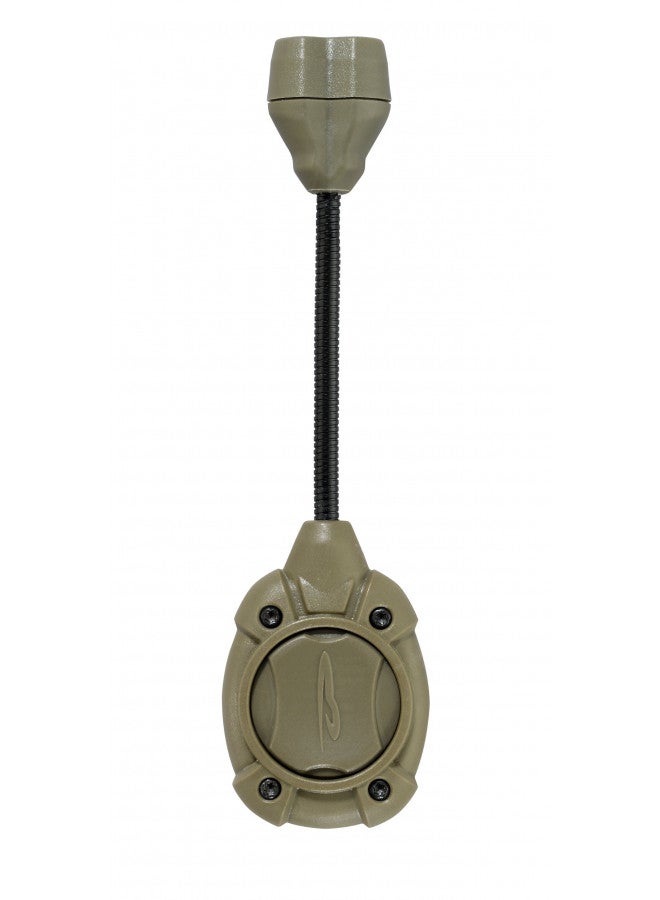 Princeton Tec Switch MPLS 10 Lumen Ultrabright Red/White LED Light, Universal Mounting System for Hardhats and Flexi-Neck Design, Essential for Law Enforcement, Military, and Trade Work, Olive Drab - Image 2