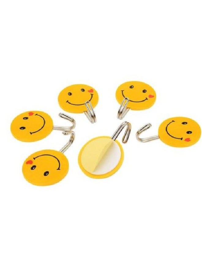Wall Hanging Hook Emoji Face Circle - 9 Pcs  - Image 1