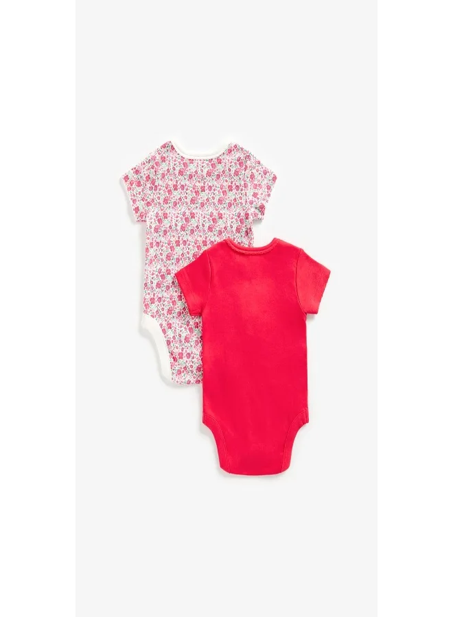 mothercare Strawberry Bodysuits 2 Pack