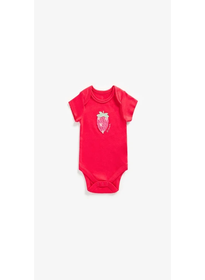 mothercare Strawberry Bodysuits 2 Pack