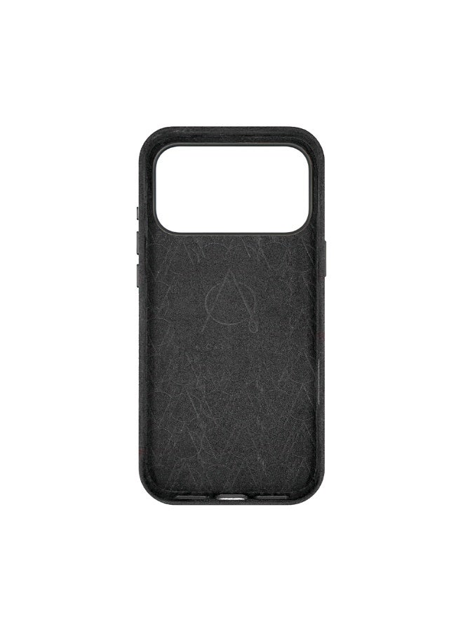 A-Case Its My Case Kadife Alcantara Leather Protective Case for iPhone 17 Pro Max Ultra Slim Lightweight Durable Shockproof Cover MagSafe Compatible Soft Touch Grip - Black - Image 4