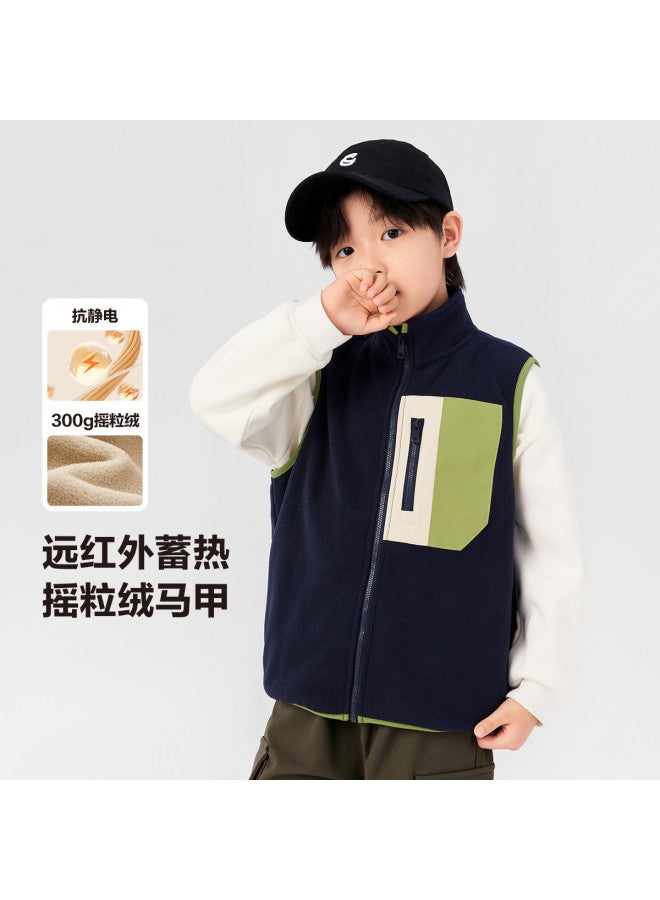 Zuoxi Boys' Vest For Spring And Autumn, Children's Sleeveless Jacket, School Uniform Layering Essential, Top For Big Kids, Fall Children's Clothing - Image 2