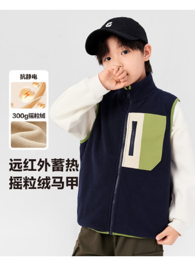 Zuoxi Boys' Vest For Spring And Autumn, Children's Sleeveless Jacket, School Uniform Layering Essential, Top For Big Kids, Fall Children's Clothing - Image 1